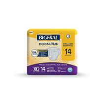FRALDA GERIÁTRICA BIGFRAL DERMA PLUS XG 14un FRALDA GERIÁTRICA BIGFRAL DERMA PLUS XG 14un