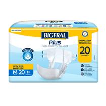 Fralda Geriátrica Bigfral Plus Regular Econômica M 20 Unidades