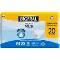 Fralda geriatrica bigfral plus regular economica m c/20