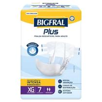 Fralda geriatrica bigfral plus regular tamanho:xg com 7