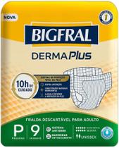 Fralda geriátrica bigfrall derma plus p (08 pcts c/09 unid) - bigfral