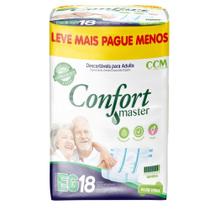 Fralda Geriátrica Confort Master - Tamanho EG - Com 18 Unidades