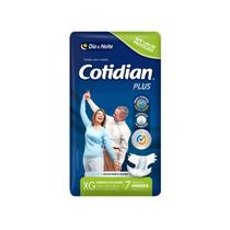 Fralda geriatrica cotidian plus extra grande c/7 unid.