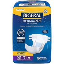 Fralda Geriátrica Derma Plus Noturna BigFral - Tamanho XG - 07 unidades