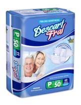 Fralda Geriátrica Descart Fral Mega Tamanho P com 50 unidades