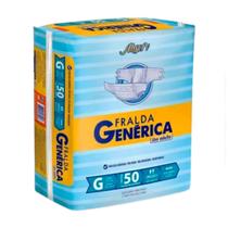 Fralda Geriatrica Descartável Adulto Generica G 1 Pacote Com 50 unidades - Lançamento - Absorv