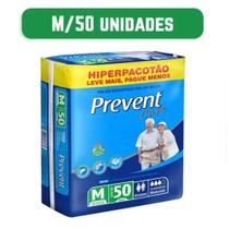 Fralda Geriatrica Descartável Adulto Prevent Care M 1 Pacote Com 50 unidades - Lançamento