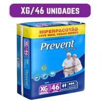 Fralda Geriatrica Descartável Adulto Prevent Care XG 1 Pacote Com 46 unidades - Lançamento