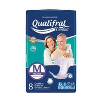 Fralda Geriátrica Descartável Qualifral Comfort M 8 Unidades Fralda Geriátrica Descartável Qualifral Comfort M 8 Unidades
