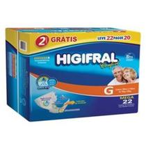 Fralda Geriátrica Higifral Confort Mega Tamanho Grande Leve 22 Pague 20