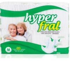 Fralda Geriátrica HyperFral Tamanho M - 50 Unidades Fralda Geriátrica HyperFral Tamanho M - 50 Unidades