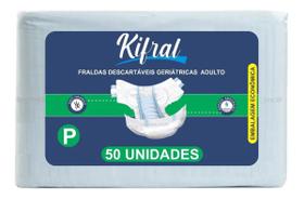 Fralda Geriátrica Kifral Fardo C/50 Unidades- Tam P