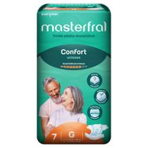 Fralda Geriátrica Masterfral Confort Unissex G 7 Unidades