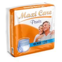 Fralda Geriátrica MAXI CARE PANTS Incontinência Roupa Íntima Descartável Uso Adulto Unissex 28 UN G XG