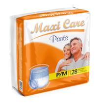 Fralda Geriátrica MAXI CARE PANTS Incontinência Roupa Íntima Descartável Uso Adulto Unissex 28 UN P M