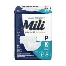 Fralda Geriátrica Mili Adulto P - Pacote com 10 Unidades Fralda Geriátrica Mili Adulto P - Pacote com 10 Unidades