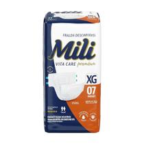 Fralda Geriátrica Mili Adulto XG - Pacote com 7 Unidades Fralda Geriátrica Mili Adulto XG - Pacote com 7 Unidades