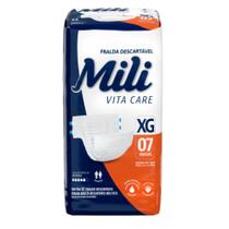 Fralda Geriátrica Mili Vita Care Tamanho XG 1 pacote c/ 7 fraldas Uso Adulto