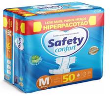 Fralda Geriatrica Safety Confort Hiper Pacotão- M 50 Unidades