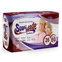 Fralda Geriátrica Suavidade Confort EG com 26 Unidades