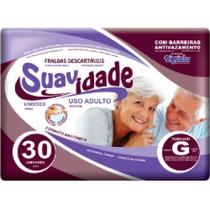 Fralda Geriátrica Suavidade G -30 Unidades