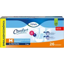 Fralda Geriátrica Tena Confort M 26 Unidades Incontinência Severa