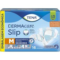 Fralda Geriátrica Tena Dermacare Slip Ultra M com 16 unidades