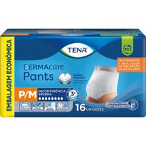 Fralda Geriátrica Tena Pants DermaCare - P/M c/ 16 unidades