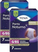 Fralda geriátrica Tena Pants Noturna G/EG - 2 pacotes de 7un cada - Essity