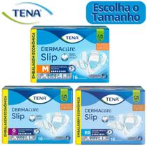 Fralda Geriátrica Tena Slip Derma Care Jumbo 16 Und. 1 Pct