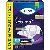 Fralda Geriátrica Tena Slip Noturna EG Leve 16 Pague 14 unidades Fralda Geriátrica Tena Slip Noturna EG Leve 16 Pague 14 unidades