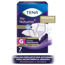 FRALDA GERIATRICA TENA SLIP NOTURNA G - 7 unid.