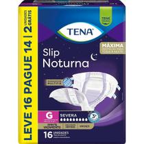 Fralda Geriátrica Tena Slip Noturna G Leve 16 Pague 14 unidades Fralda Geriátrica Tena Slip Noturna G Leve 16 Pague 14 unidades