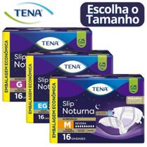 Fralda Geriátrica Tena Slip Noturna Mega 1 Pacote C/ 16 Unidades