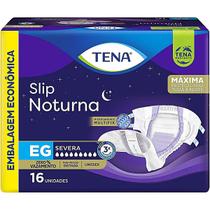 Fralda Geriátrica Tena Slip Noturna - Tamanho EG - Com 16 unidades Fralda Geriátrica Tena Slip Noturna - Tamanho EG - Com 16 unidades
