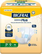 Fralda Geriátrica Unissex Bigfral Derma Plus Absorção Intensa 9 unidades Fralda Geriátrica Unissex Bigfral Derma Plus Absorção Intensa 9 unidades