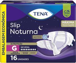 Fralda Geriátrica Unissex Tena Slip Noturna G Absorção Intensa 16 unidades