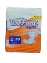 Fralda Geriátrica Use Fral Master proteção Dia e Noite Tamanho G c/ 30und
