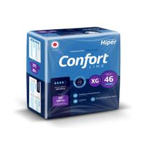 Fralda Geriátrica XG Adulto Antivazamento Confort Line com 46 Unidades Pacotão Fralda Geriátrica XG Adulto Antivazamento Confort Line com 46 Unidades Pacotão