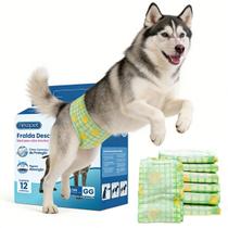Fralda higiênica cães Pet Newpet Descartável para Cachorro Macho 12 unidades Disponível no Tamanho P, M, G e GG
