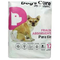 Fralda higiênica descartável dogs care g 12 un para cães fêmeas Fralda higiênica descartável dogs care g 12 un para cães fêmeas