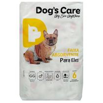 Fralda higiênica descartável dogs care gg 06 un para cães machos Fralda higiênica descartável dogs care gg 06 un para cães machos