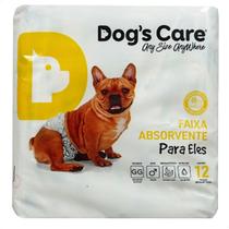 Fralda higiênica descartável dogs care gg 12 un para cães machos Fralda higiênica descartável dogs care gg 12 un para cães machos