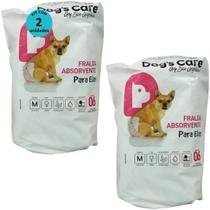 Fralda higiênica descartável dogs care m 6 un para cães fêmeas kit com 2 Fralda higiênica descartável dogs care m 6 un para cães fêmeas kit com 2