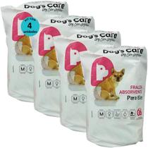 Fralda higiênica descartável dogs care m 6 un para cães fêmeas kit com 4