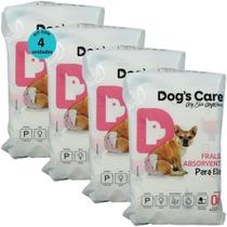 Fralda higiênica descartável dogs care p 6 un para cães fêmeas kit com 4