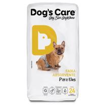 Fralda Higiênica Descartável Para Cães Macho G Com 24 Unidades - Dog's Care