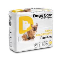 Fralda Higiênica Descartável Para Cães Macho P Com 6 Unidades - Dog's Care