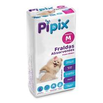 Fralda Higiênica Descartável Para Cães Pet Pipix Fêmea 6 Un.