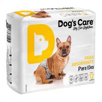 Fralda Higiênica Dog's Care para Macho 12 Unidades - Tam. G